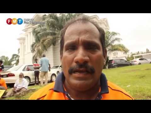 Peneroka GATCO protes di hadapan SUK Negeri Sembilan