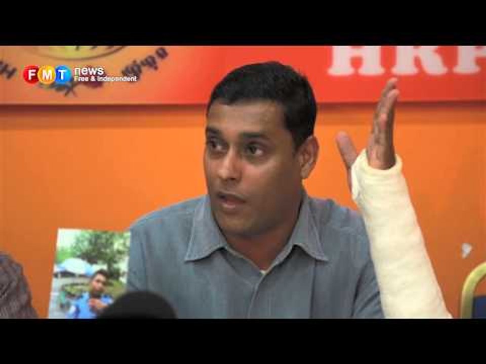 Man hit by iron rod, cries foul over police inaction