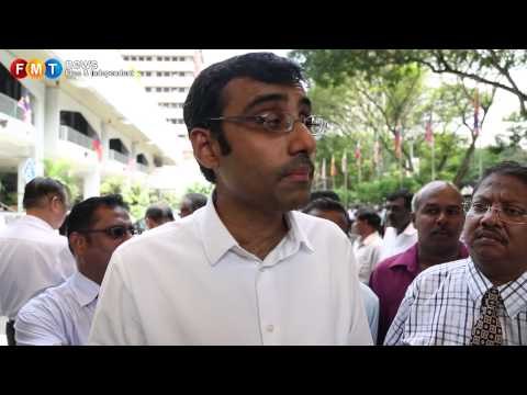 Protest against temple demolition outside DBKL