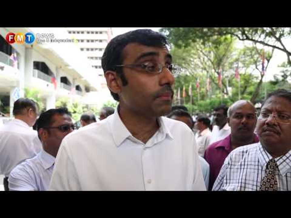 Protest against temple demolition outside DBKL