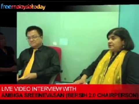 Live Interview with Ambiga Sreenevasan (Bersih 2.0)