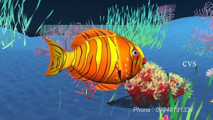 Machli jal ki rani hai - Fish 3D Animation Hindi Nursery rhymes for children ( Hindi Poem )