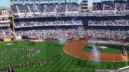FA 18 Super Hornet Flyover @ 2009 MLB Opening Day Petco Park San Diego, CA