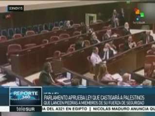 Israel endurece leyes contra el pueblo palestino