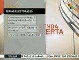 Ferias electorales se realizan en todo el territorio venezolano