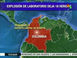 Explosión de un laboratorio en Bogotá deja 60 heridos
