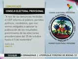 Haití: darán resultados electorales el 5 de noviembre por denuncias