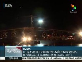 Rusia: llega segundo avión con restos de víctimas de la tragedia aérea