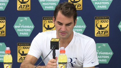ATP - BNPPM - Roger Federer : "Je suis content d'être à Bercy, j'ai bien récupéré de Bâle"