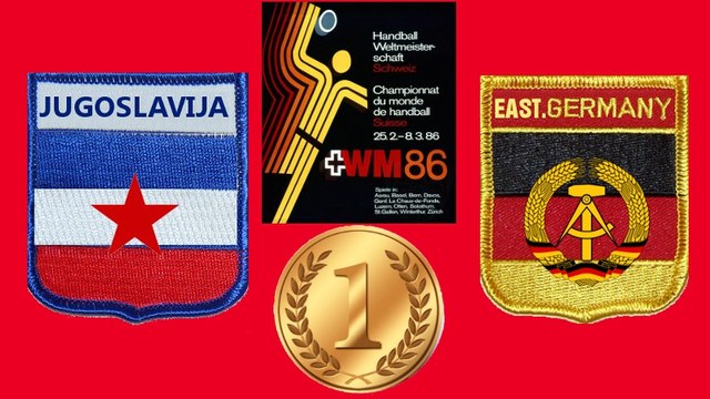 Handball гандбол World Cup Jugoslavija East Germany Deutsche Bundes Republik Switzerland 1986.