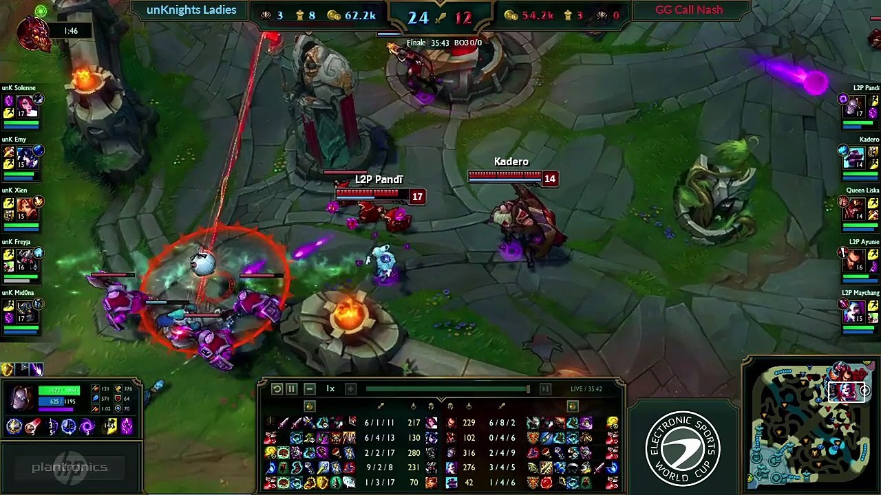 ESWC PGW 2015 - LOL Women Final Part 2 (FR)