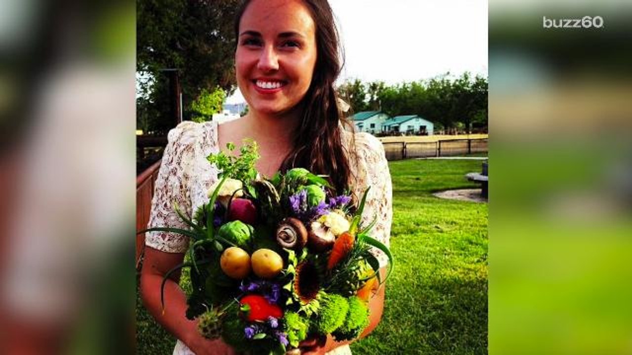 Veggie bridal bouquets and other wedding flower...