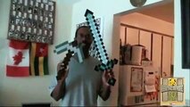 Real Life Minecraft Diamond Sword & Minecraft Pick Axe (Easy Way)