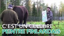 La nouvelle star de la peinture finlandaise s'appelle Juuso, et c'est un ours