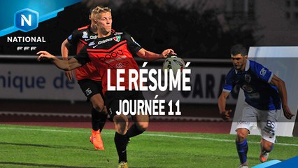 Championnat National : les buts de la 11e journée (2015-2016)