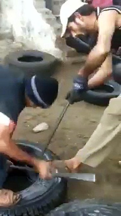 Tyre smuggling technique