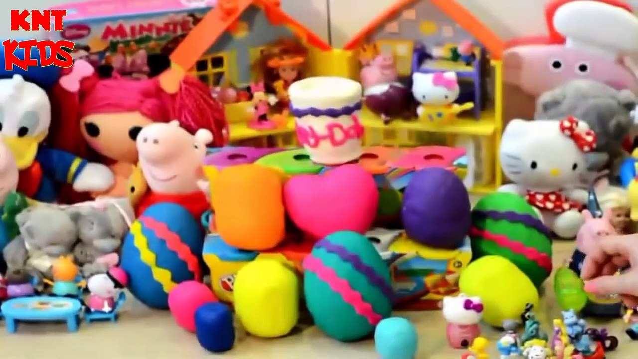 Peppa Pig English Episodes, Mickey Mouse Clubhouse - Kinder Surprise Eggs - Play Doh Toys Frozen Disney Toys