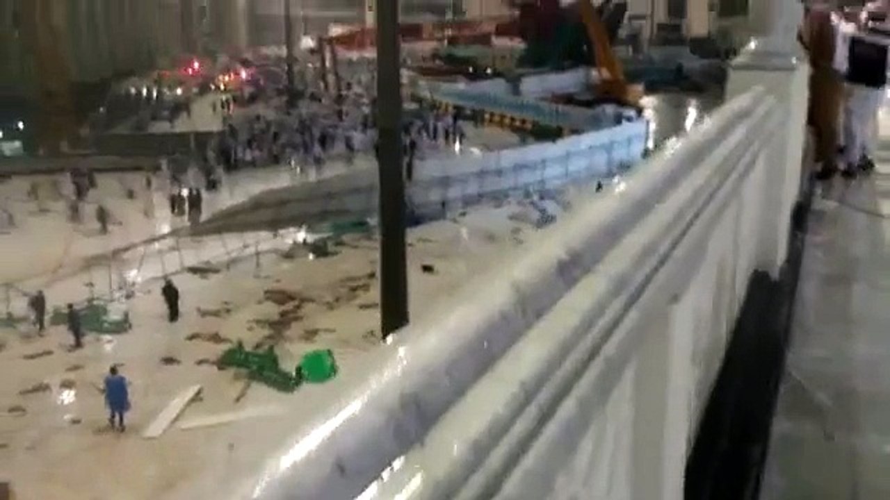 Makkah 2015 Crane disaster video footage!