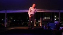 Colin Paul sings 'Hurt' at the tent Elvis Week 2015