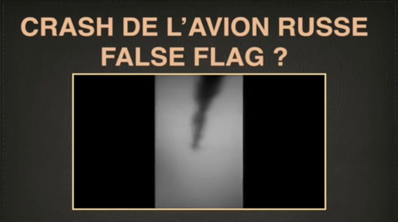 Crash de l'avion russe, False Flag  A321