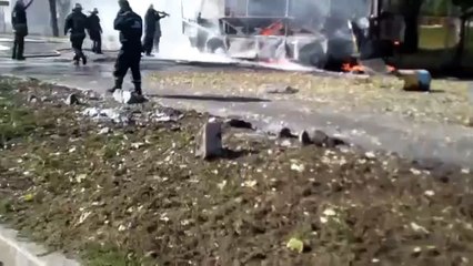 Ukraine War ~ Impact angle of BM 27 shell proves, fire came from the south