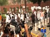 Indian Congress Leader did march against BJP's Leaders a