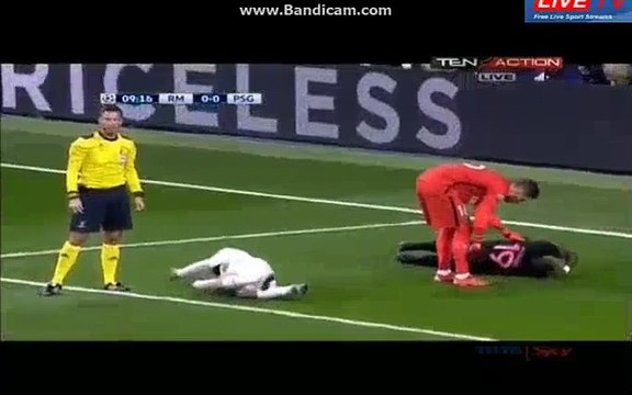 Terrible Isco & Serge Aurier Gets Injured Real Madrid 0-0 PSG 3.11.2015 HD