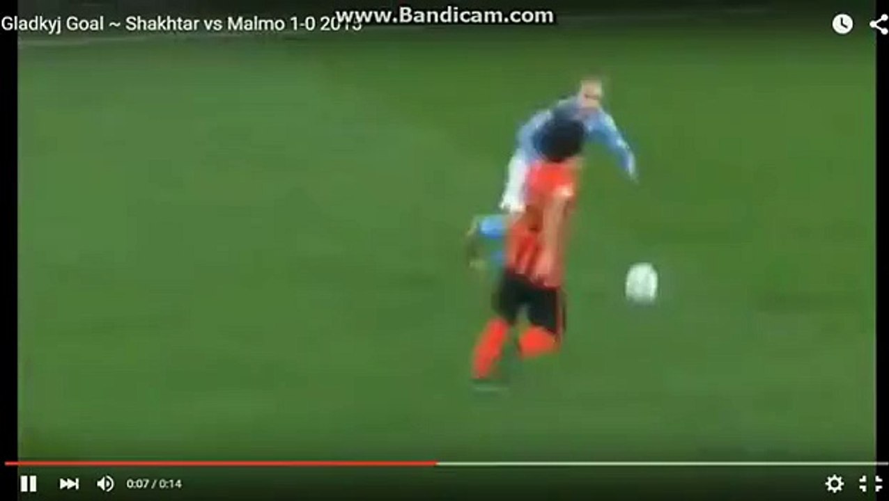 Goal Gladkyj O. ~Shakhtar Donetsk 1-0 Malmo FF~