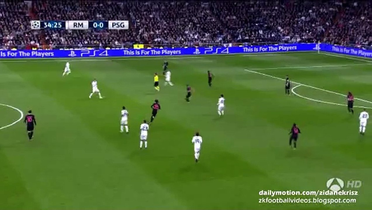 1-0 Nacho Fernandéz Goal - Real Madrid v. Paris Saint Germain 03.11.2015 HD