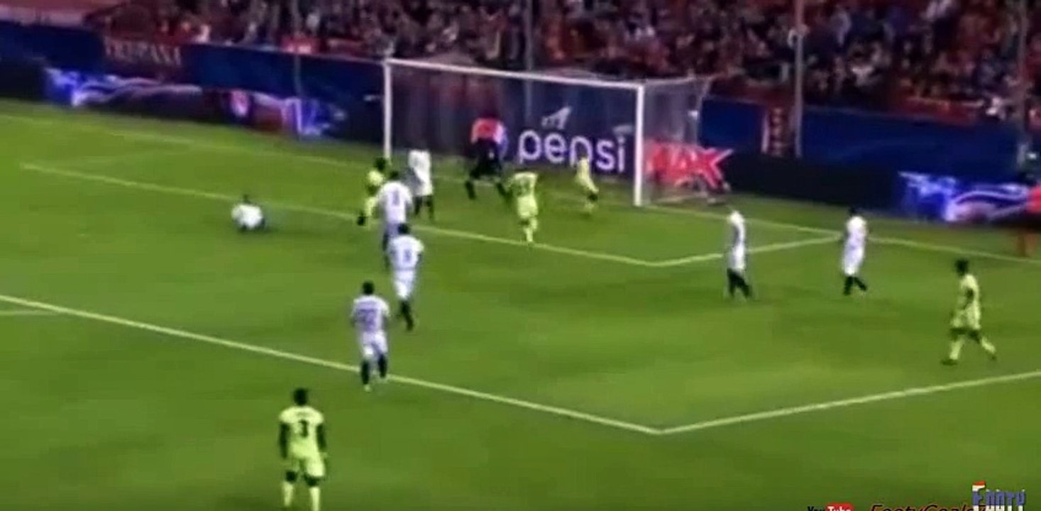 Wilfried Bony Goal - Sevilla vs Manchester City 1-3