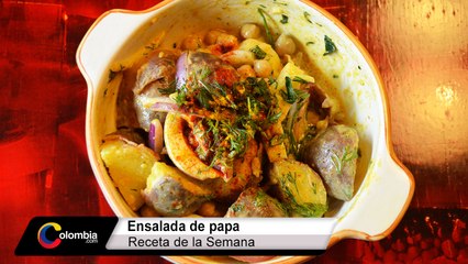 Ensalada de papa con especias indias