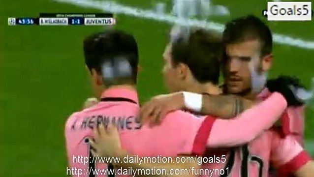 Stephan Lichtsteiner Goal Monchengladbach 1 - 1 Juventus Champions League 3-11-2015