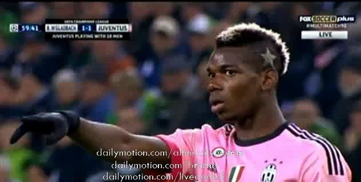 Paul Pogba Amazing Free Kick Goal - M'Gladbach 1:2 Juventus Champions League 03.11.2015