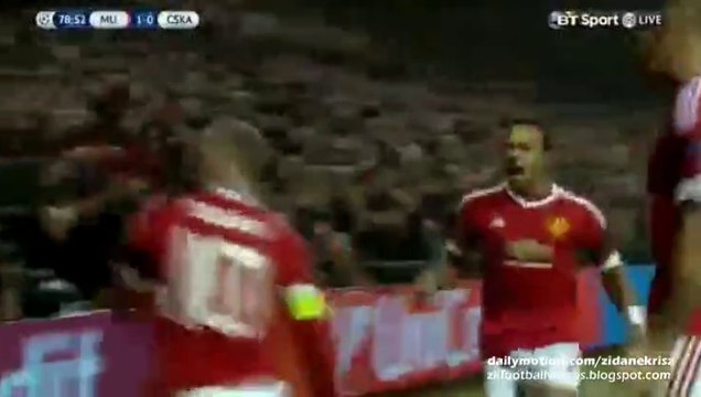 Wayne ROONEY 1-0 Amazing Goal | Manchester United v. CSKA Moscow 03.11.2015 HD
