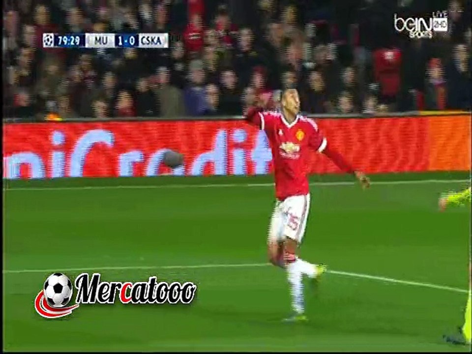 هدف مانشستر يونايتد الأول ( مانشستر يونايتد 1-0 سسكا موسكو )  دوري أبطال أوروبا