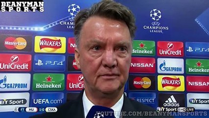 Man Utd 1-0 CSKA Moscow - Louis van Gaal Post Match Interview (Messed Up Short Version)