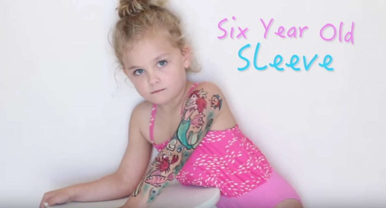 6-Year-Old's 'Little Mermaid' Tattoo Sleeve is Mezmer(maid)izing!