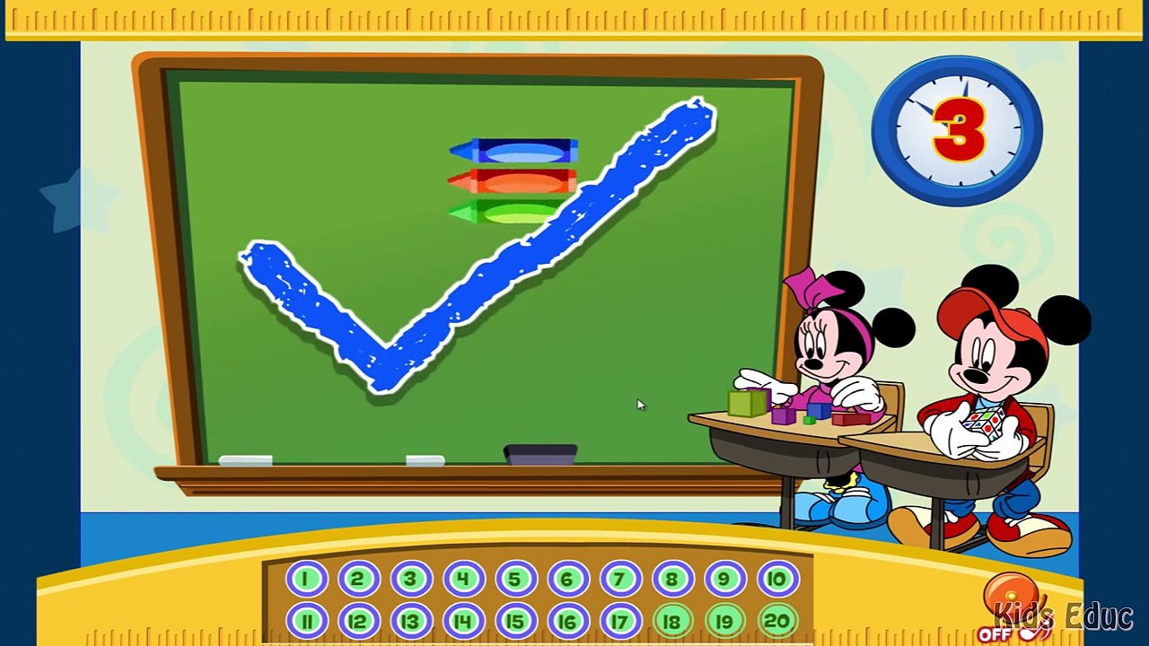 Mickey Mouse School, New Episode Movie Game, Educational cartoons, Preschool Activity
