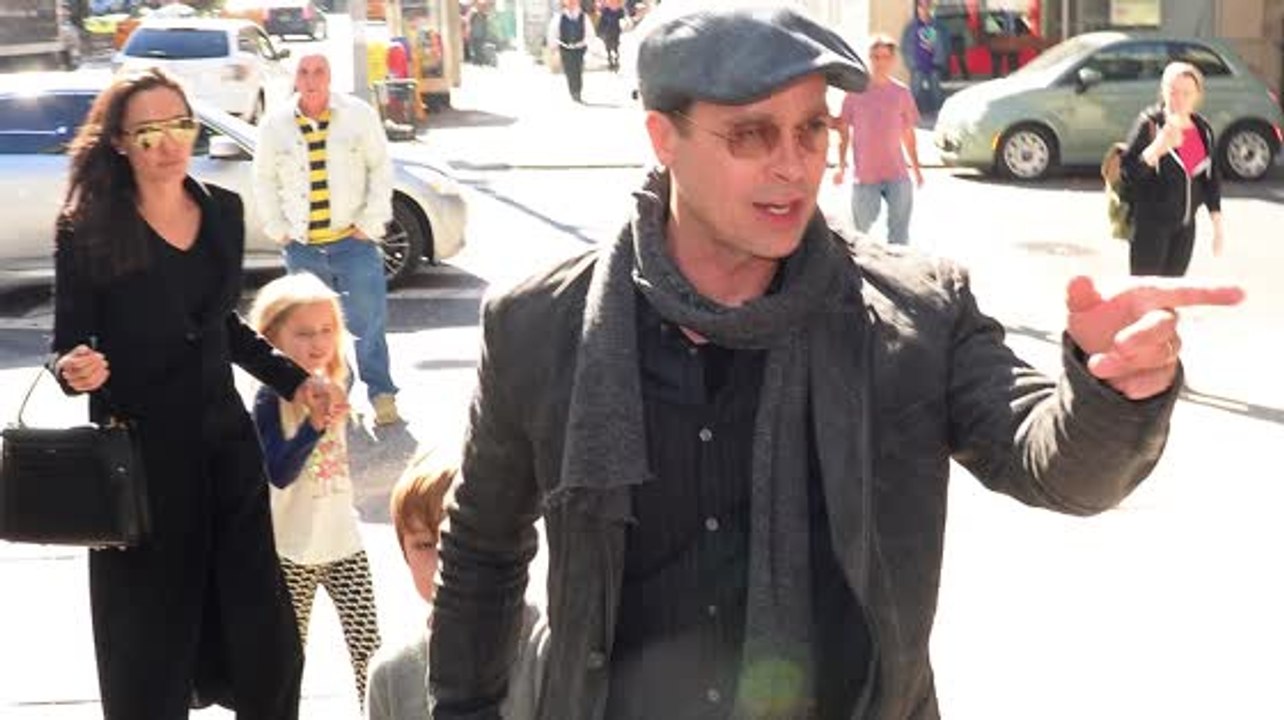 Brad Pitt and Angelina Jolie Take the Kids to Barnes and Noble