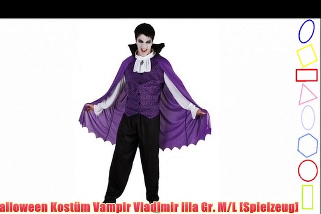 Halloween Kost?m Vampir Vladimir lila Gr. M/L [Spielzeug]