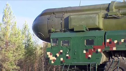 Start ICBMs "Topol" from the Plesetsk cosmodrome in the framework of the planned training of the Armed Forces Management