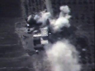 The result of air strikes against terrorist outpost, located in the area of energy resources, Tian