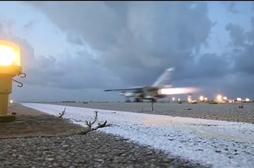 Departures Sukhoi Su-24M airbase Hmeymim