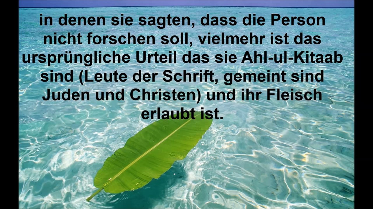 Bezüglich des Fleisches von den Ahlul Kitab im Westen - Scheich Abdullah al-Buchari