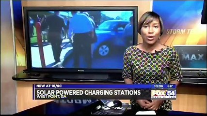 First for Georgia: Solar Powered EV Station Unveiled at West Point Visitor Information Center v3