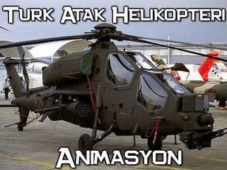 Türk ATAK Helikopteri Animasyon