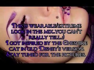 Alice in The Wonderland The Cheshire cat inspired make-up look Entry for contest
