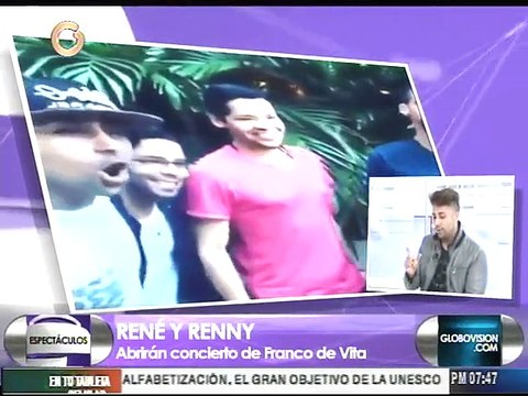 René y Renny visitaron Noticias Globovisión Espectaculos