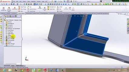 [Hướng dẫn SolidWorks 2013] Sheet Metal - YouTube