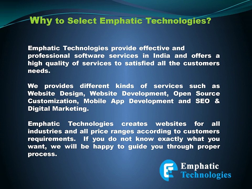 Emphatic Technologies gives Mobile Application Development and Digital Marketing Services to GLOBE